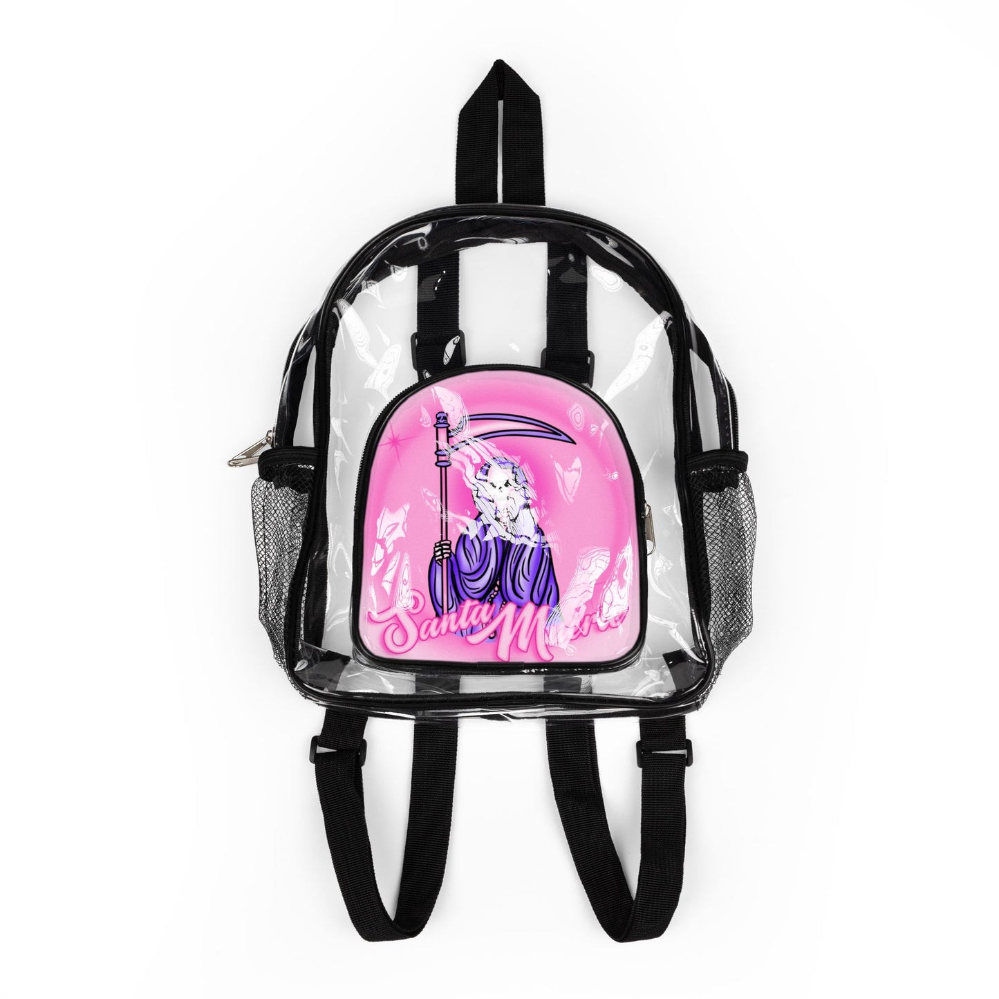 Santa Muerte Clear Mini Backpack