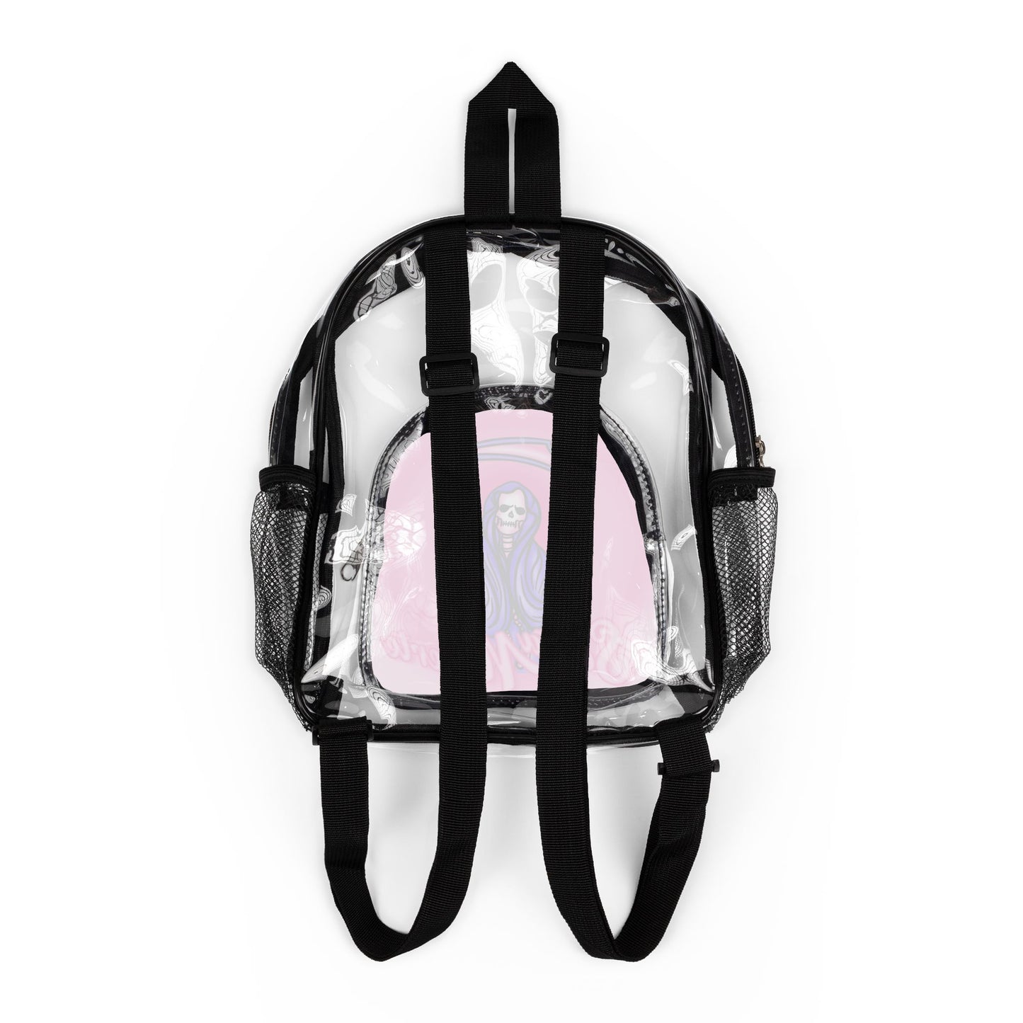 Santa Muerte Clear Mini Backpack