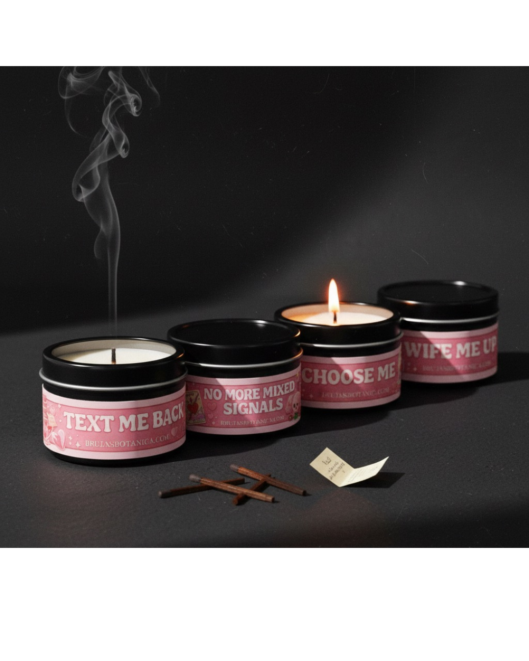 Bring Me Love Boosters — Mini Candle Tin Set (4 Pack)