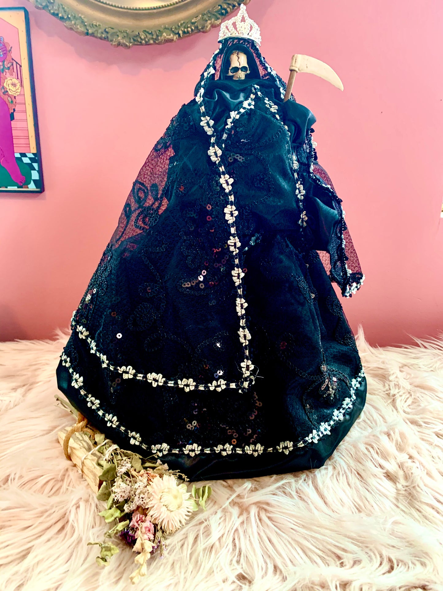 Santa Muerte Dress (fits 12-16  inch statues)