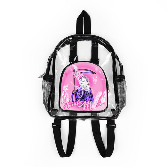 Santa Muerte Clear Mini Backpack