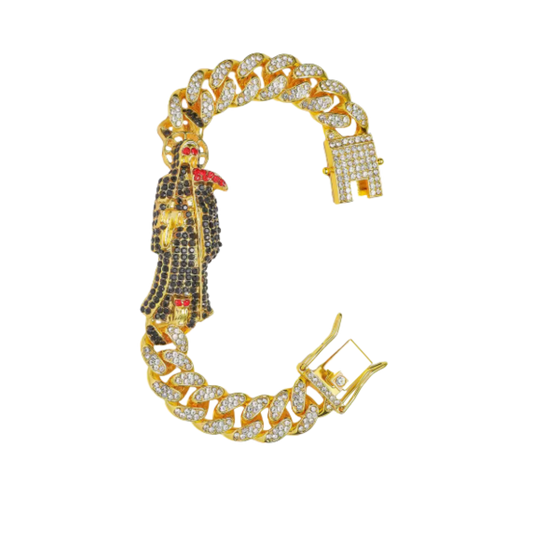 Santa Muerte - Rhinestone Bracelet