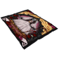 Santa Muerte Fleece throw