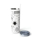Beyond Blessed - Skinny Steel Tumbler with Straw, 20oz