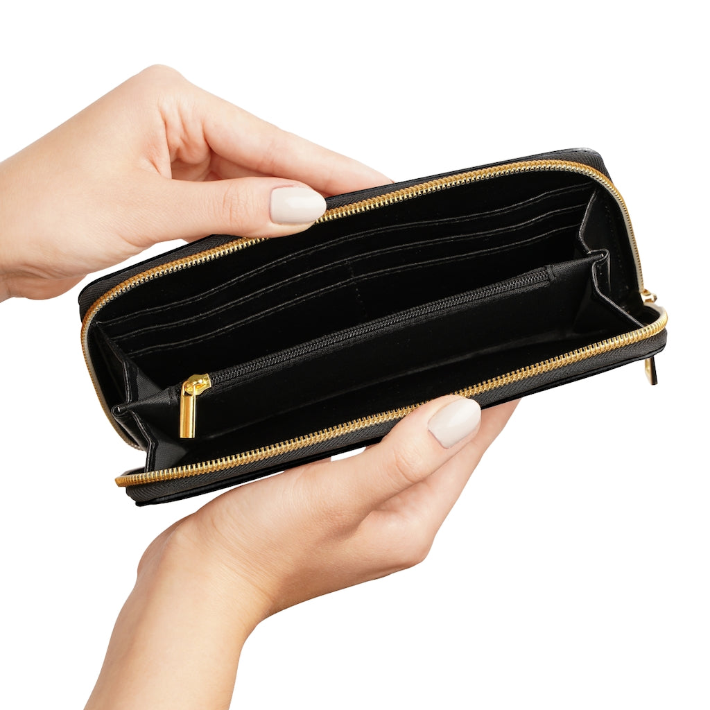 Santa Muerte Zipper Wallet
