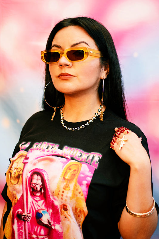 Retro Santa Muerte - Yellow