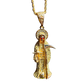 Rhinestone Santa Muerte pendant