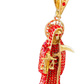 Rhinestone Santa Muerte pendant