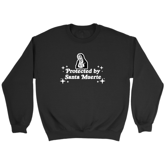 Protected By Santa Muerte - crewneck sweatshirt